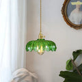 Brass & Glass Dome Ceiling Lighting